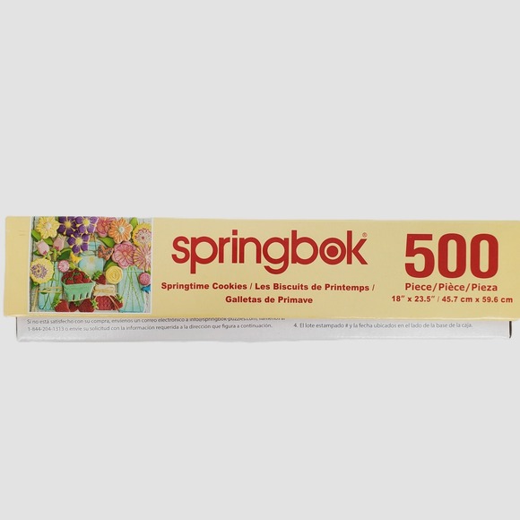 Springbok 500 Piece Jigsaw Puzzle Springtime Cookies Rebecca Weld Made in USA - Picture 5 of 9